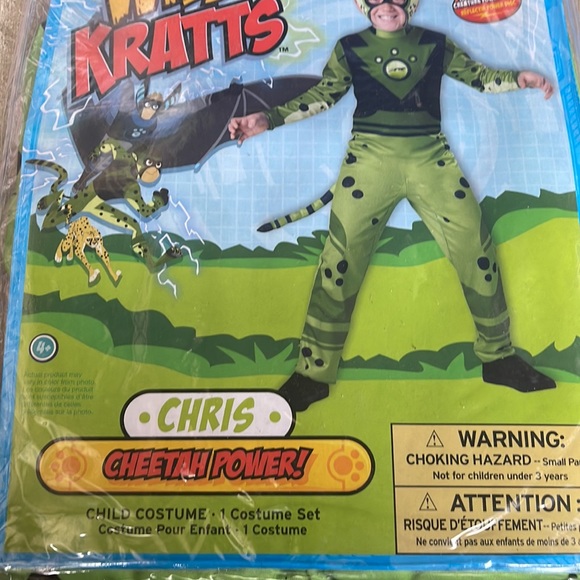 Wild Kratts: Chris Cheetah Power Kids Costume! New! - Picture 3 of 6